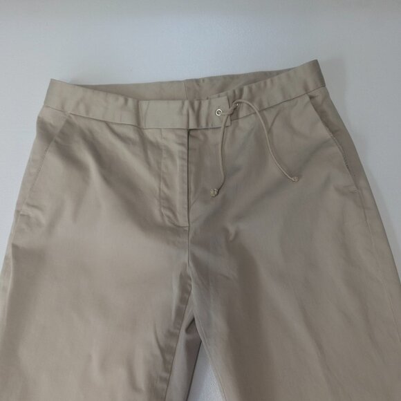 Poleci Size 2 Khaki Silk and Cotton Pants - Picture 5 of 16